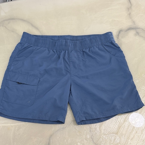Columbia Windy River Dusty Blue Performance Women’s Shorts - Picture 3 of 5